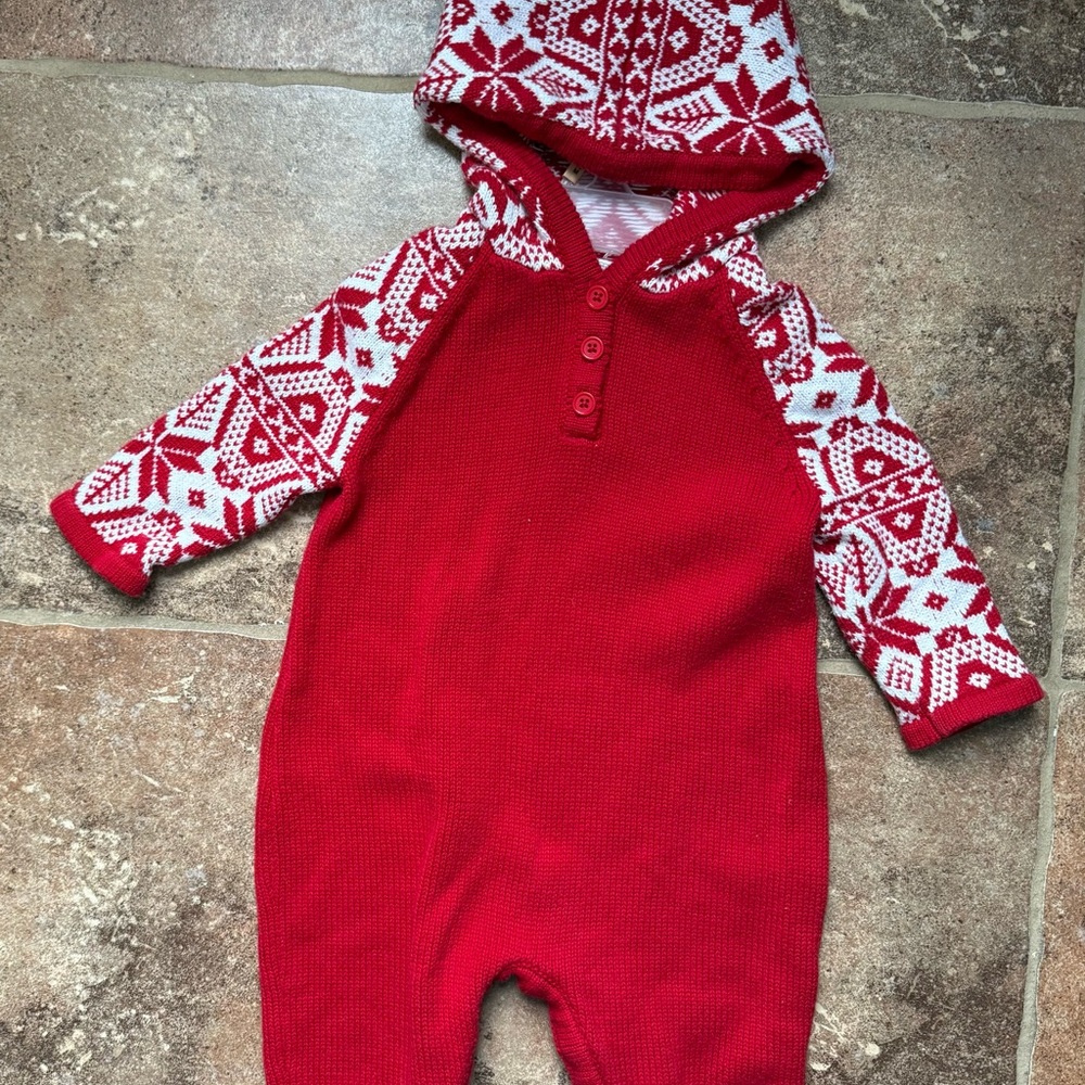 Hanna Andersson 100% Cotton 70cm/6-12mo Fair Isle Bunting